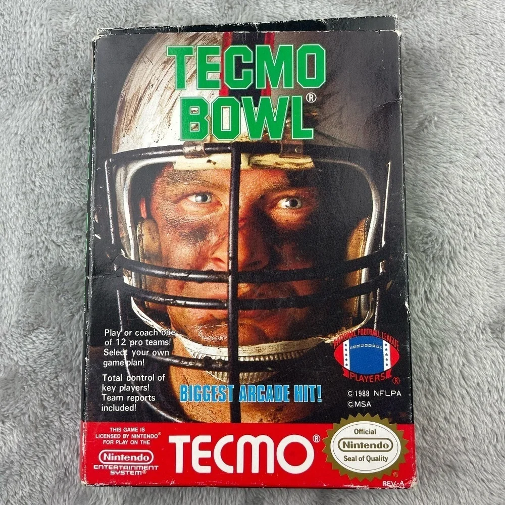 Tecmo Bowl Nintendo NES Authentic Original Tested Retro Vintage Game CIB